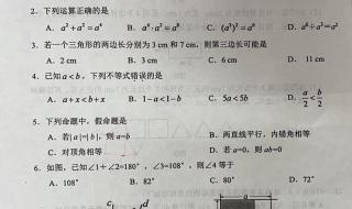 七年级期末考试试卷 七年级期末考试试卷